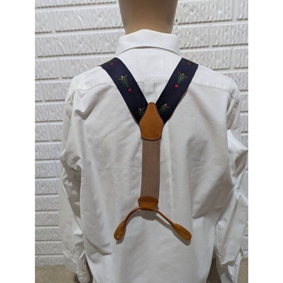 Unbranded Men's Multi-Color Christmas Tree Pattern Suspenders - Picture 3 of 7